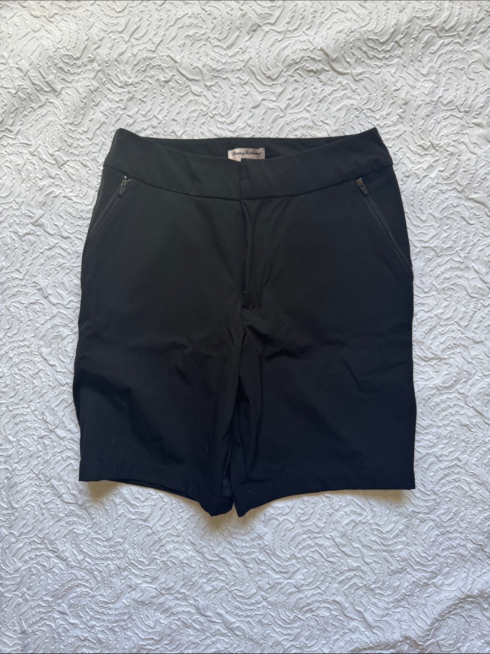 Tommy Bahama Black Pull-On Bermuda Shorts